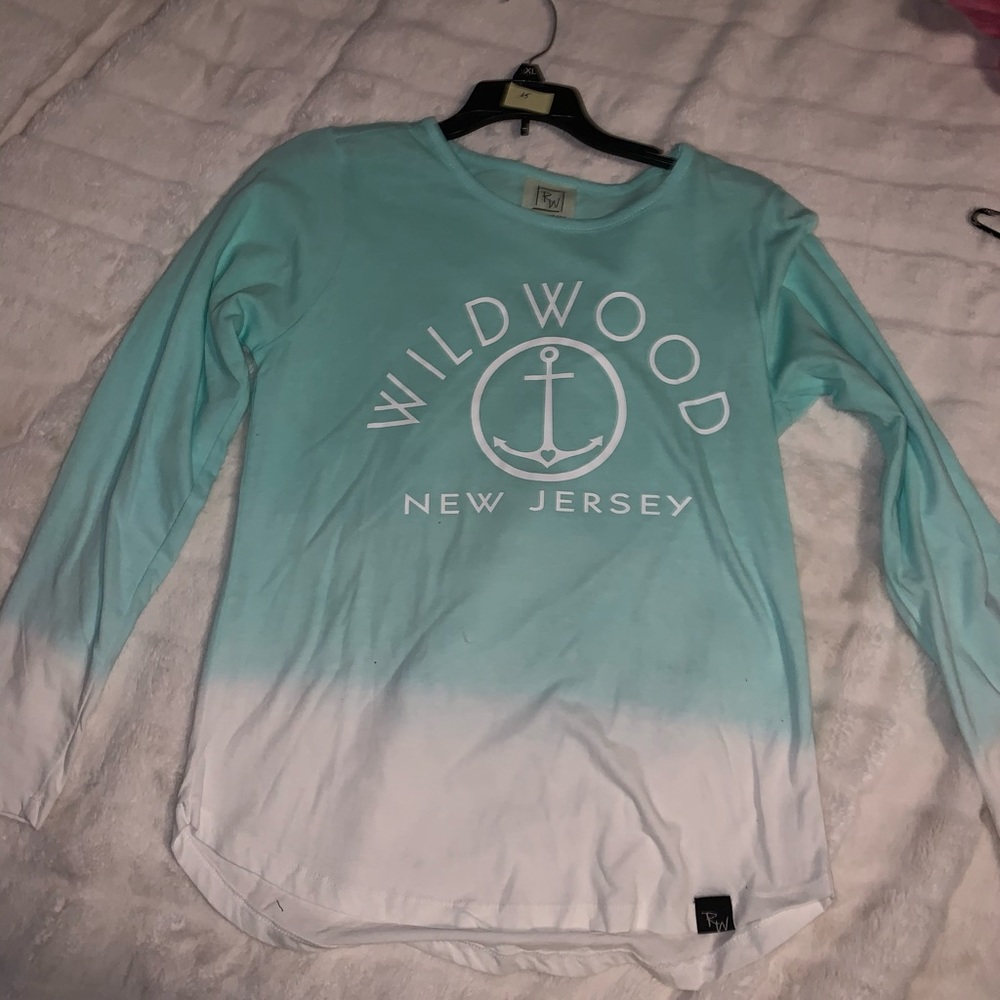 Wildwood New Jersey Ombré Long Sleeve Shirt NWOT